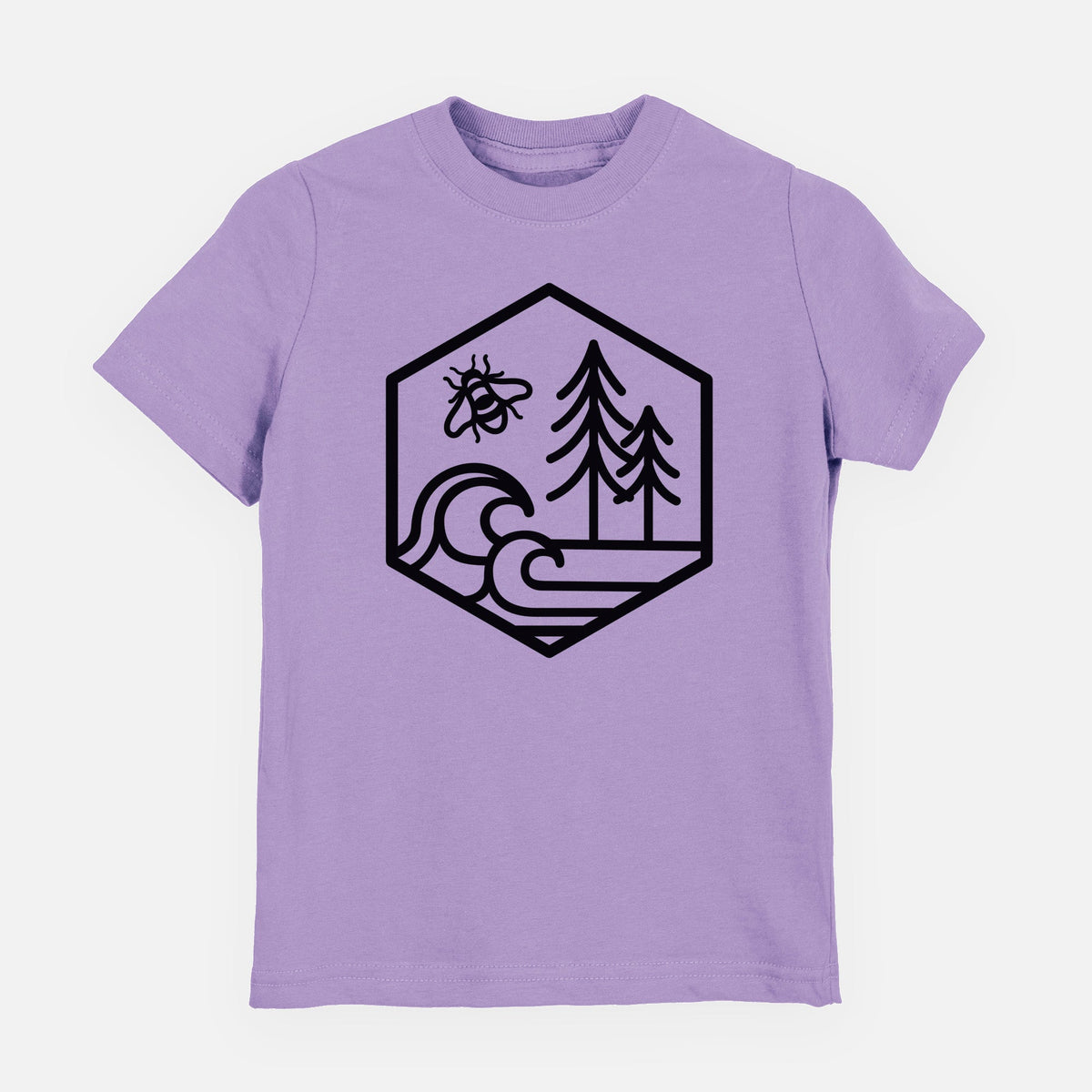 Harmonious Hexagon - Bees, Seas, Trees - Toddler/Youth Shirt