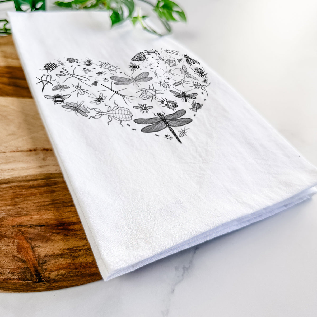 Heart Full of Insects Tea Towel