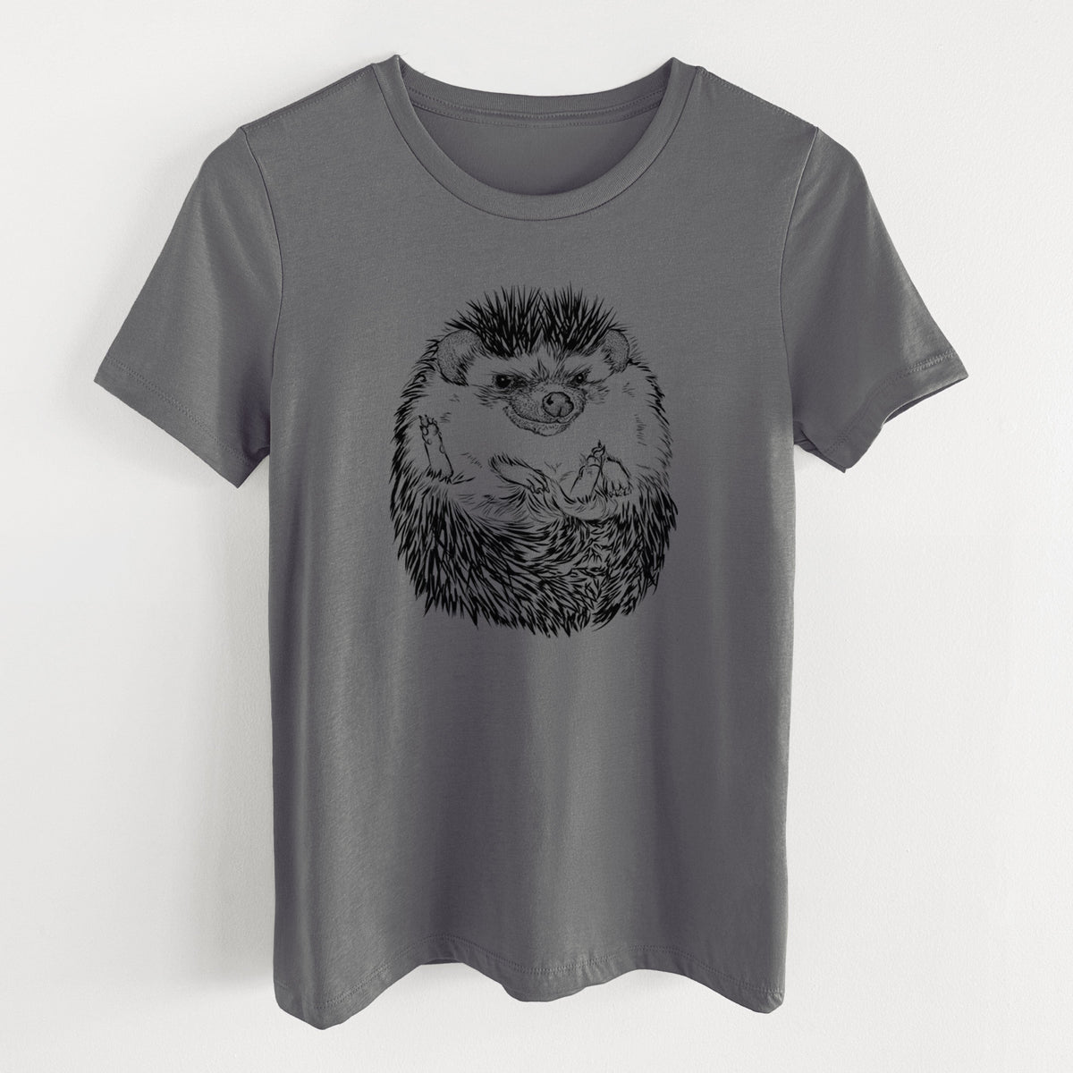 African Pygmy Hedgehog - Atelerix albiventris - Women's Lightweight Relaxed Fit 100% Cotton Crewneck