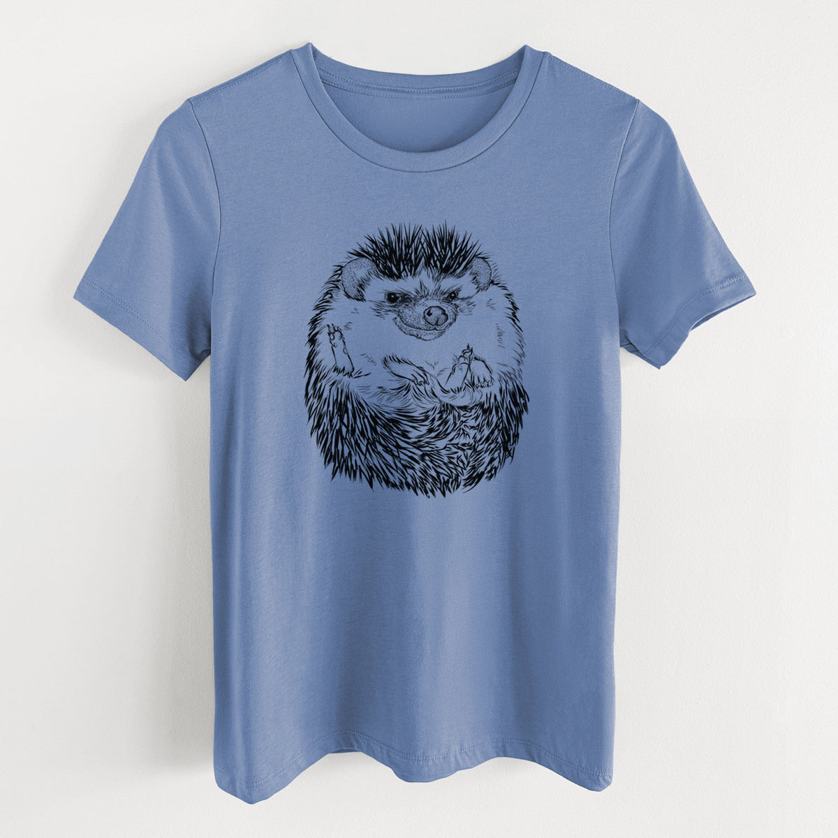 African Pygmy Hedgehog - Atelerix albiventris - Women's Lightweight Relaxed Fit 100% Cotton Crewneck