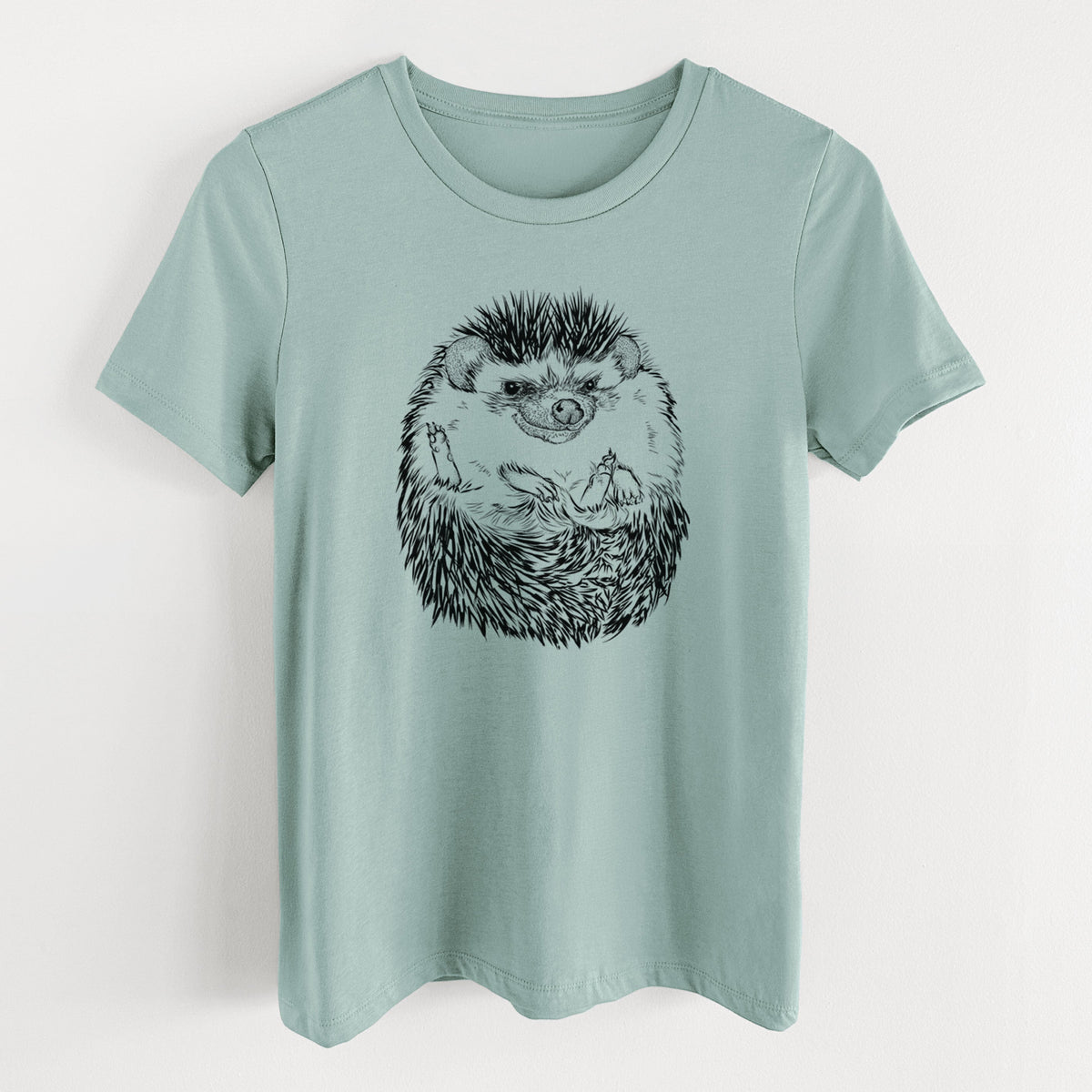 African Pygmy Hedgehog - Atelerix albiventris - Women's Lightweight Relaxed Fit 100% Cotton Crewneck