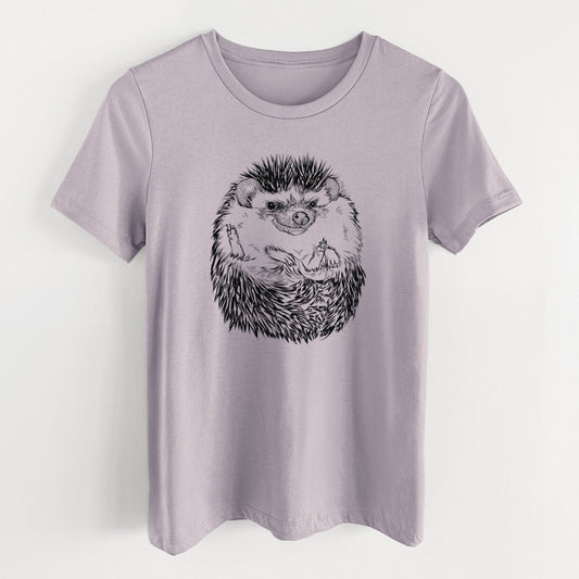 African Pygmy Hedgehog - Atelerix albiventris - Women's Lightweight Relaxed Fit 100% Cotton Crewneck