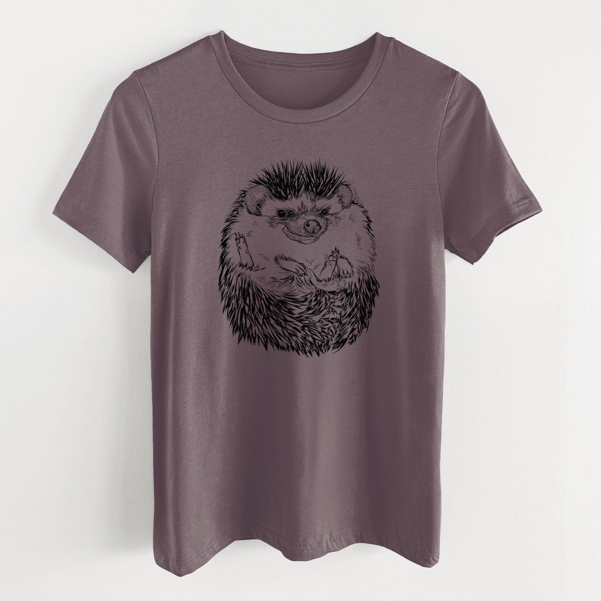 African Pygmy Hedgehog - Atelerix albiventris - Women's Lightweight Relaxed Fit 100% Cotton Crewneck