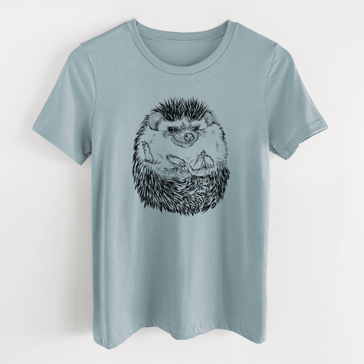 African Pygmy Hedgehog - Atelerix albiventris - Women's Lightweight Relaxed Fit 100% Cotton Crewneck