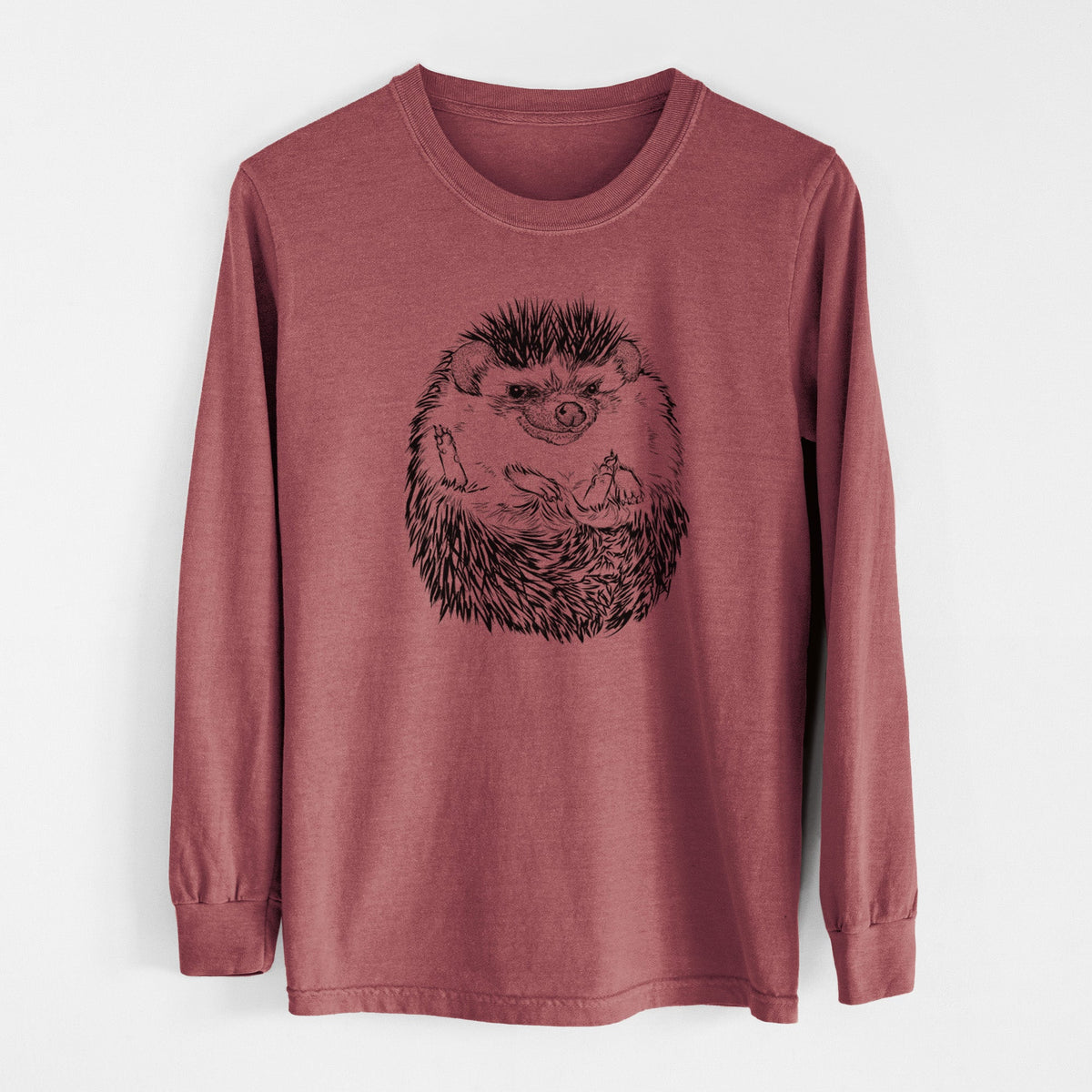 African Pygmy Hedgehog - Atelerix albiventris - Unisex Comfort Colors 100% Cotton Long Sleeve