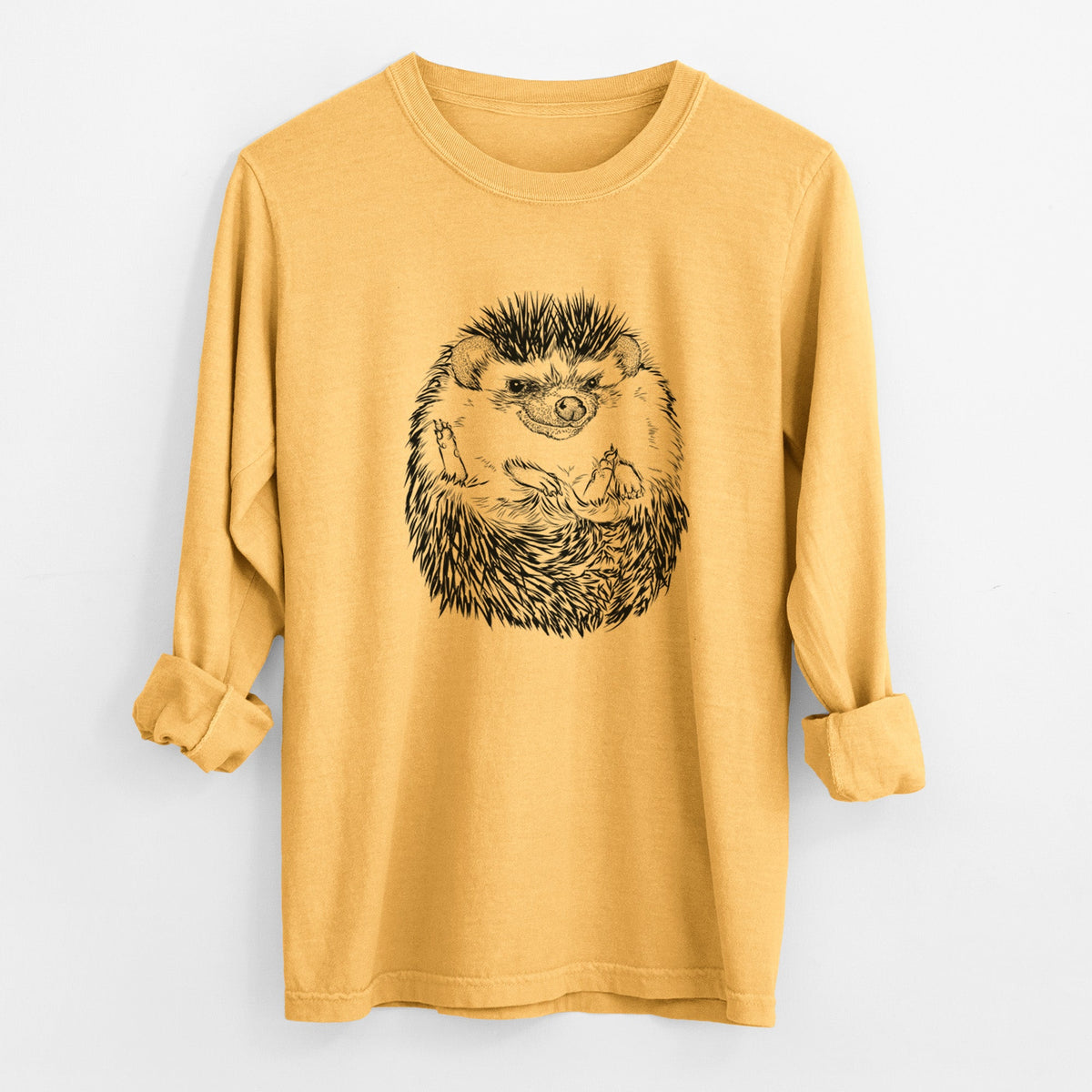 African Pygmy Hedgehog - Atelerix albiventris - Unisex Comfort Colors 100% Cotton Long Sleeve