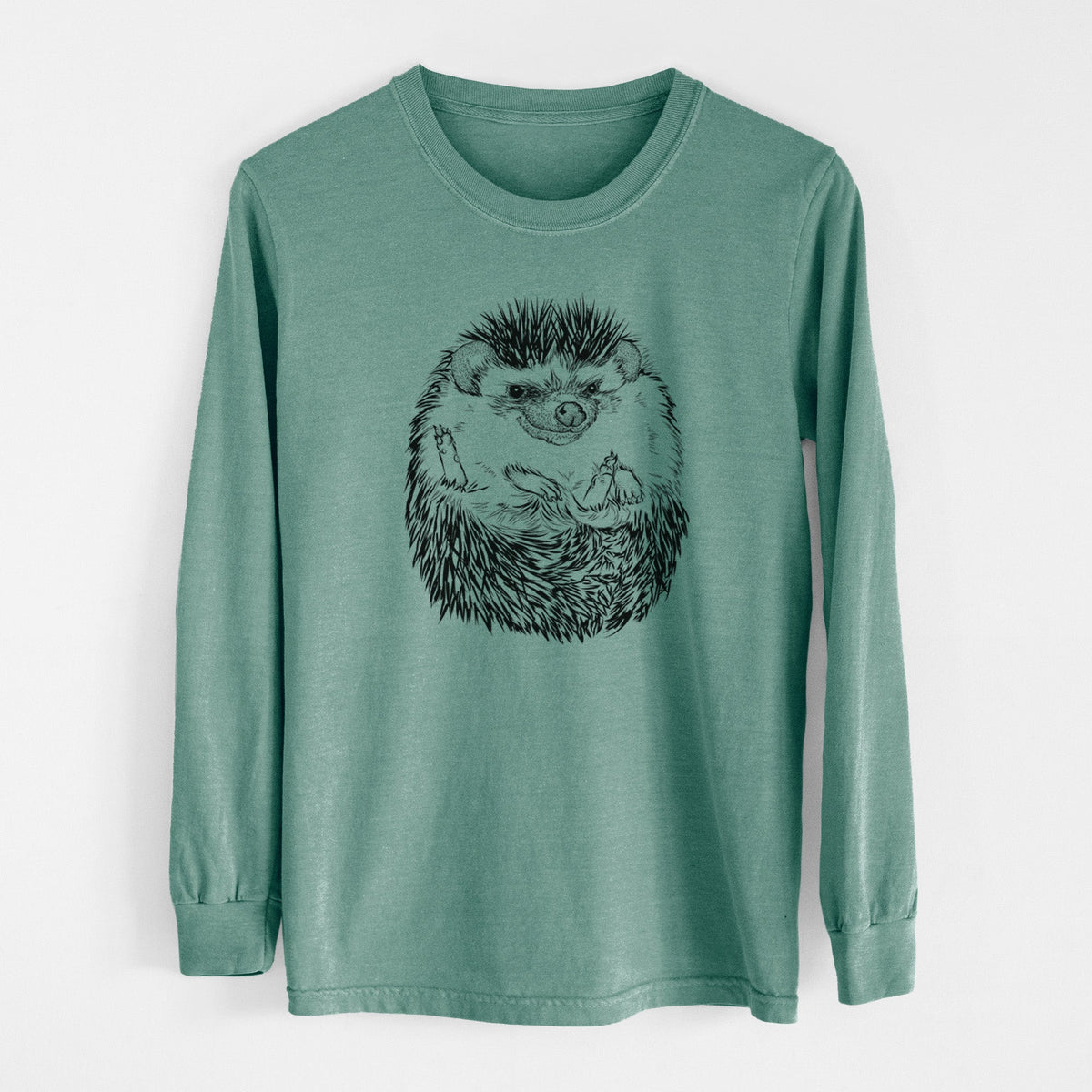 African Pygmy Hedgehog - Atelerix albiventris - Unisex Comfort Colors 100% Cotton Long Sleeve