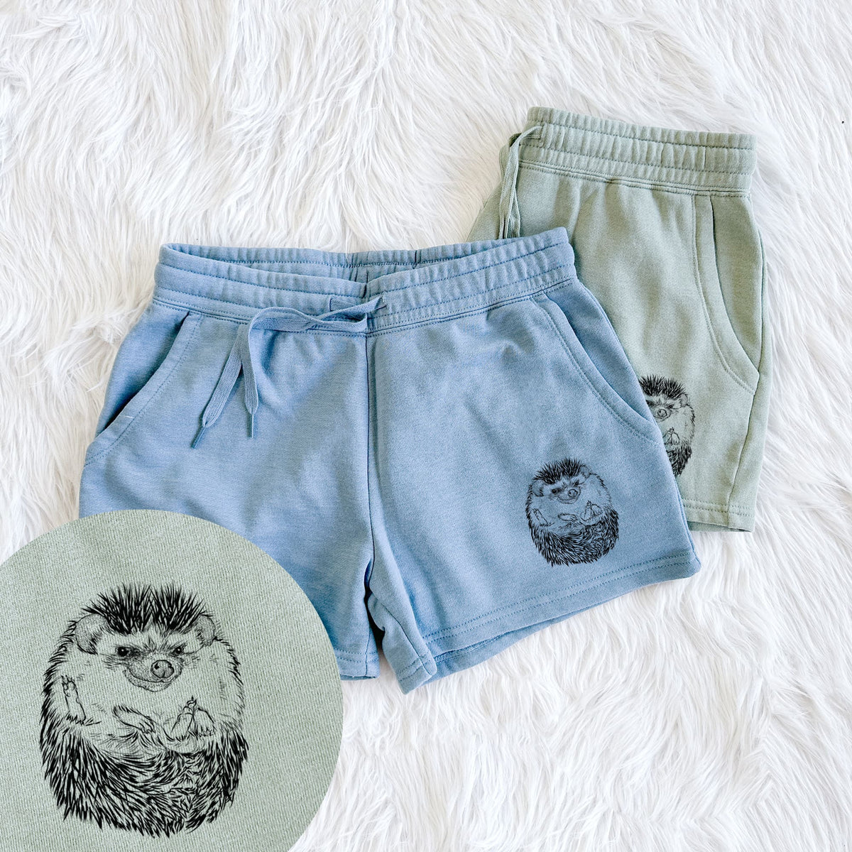 African Pygmy Hedgehog - Atelerix albiventris - Women's Cali Wave Shorts