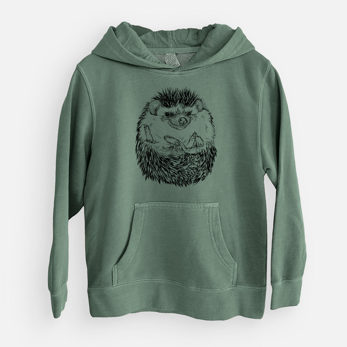 African Pygmy Hedgehog - Atelerix albiventris - Youth Pigment Dyed Hoodie