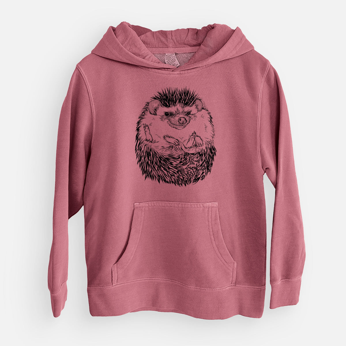 African Pygmy Hedgehog - Atelerix albiventris - Youth Pigment Dyed Hoodie