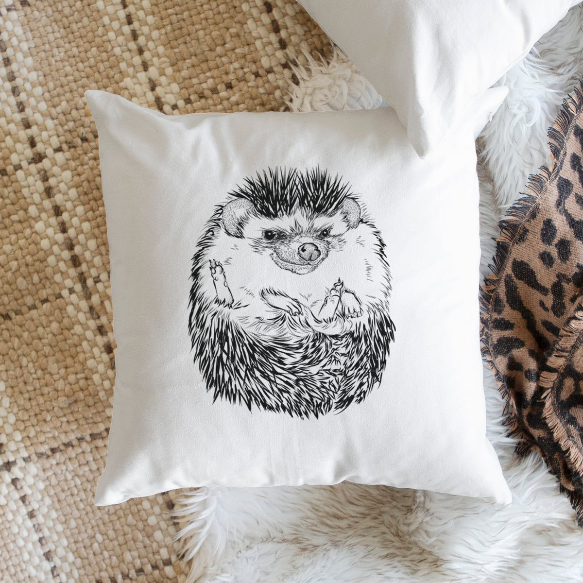 African Pygmy Hedgehog - Atelerix albiventris - Throw Pillow Cover