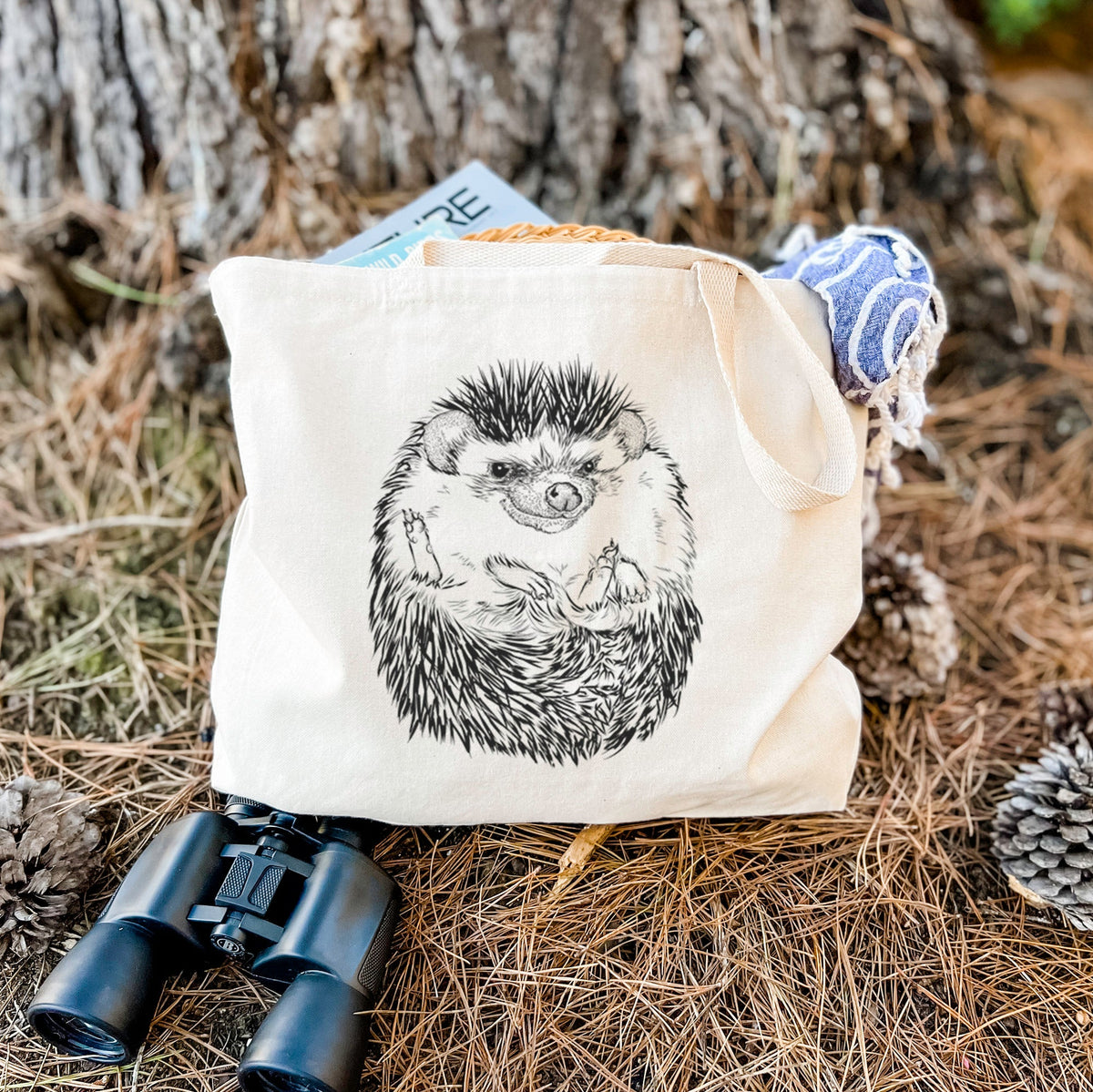 African Pygmy Hedgehog - Atelerix albiventris - Tote Bag