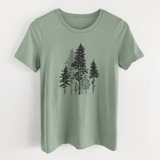 Hemlock Forest - Women's Lightweight Relaxed Fit 100% Cotton Crewneck