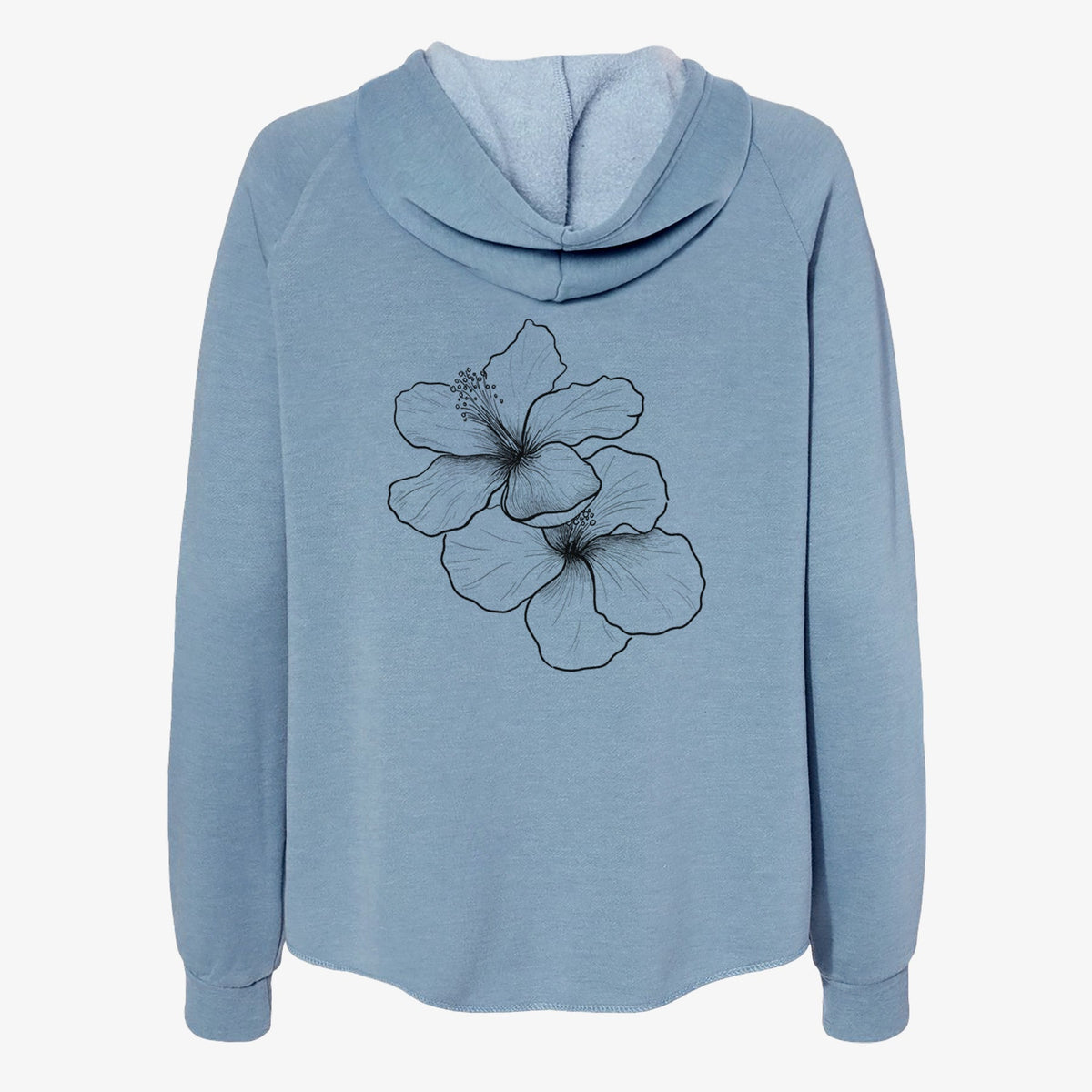 Hibiscus Flowers - Women's Cali Wave Zip-Up Sweatshirt