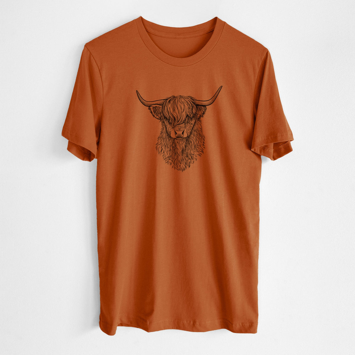 Scottish Highland Cow - Bos taurus taurus - Lightweight 100% Cotton Unisex Crewneck