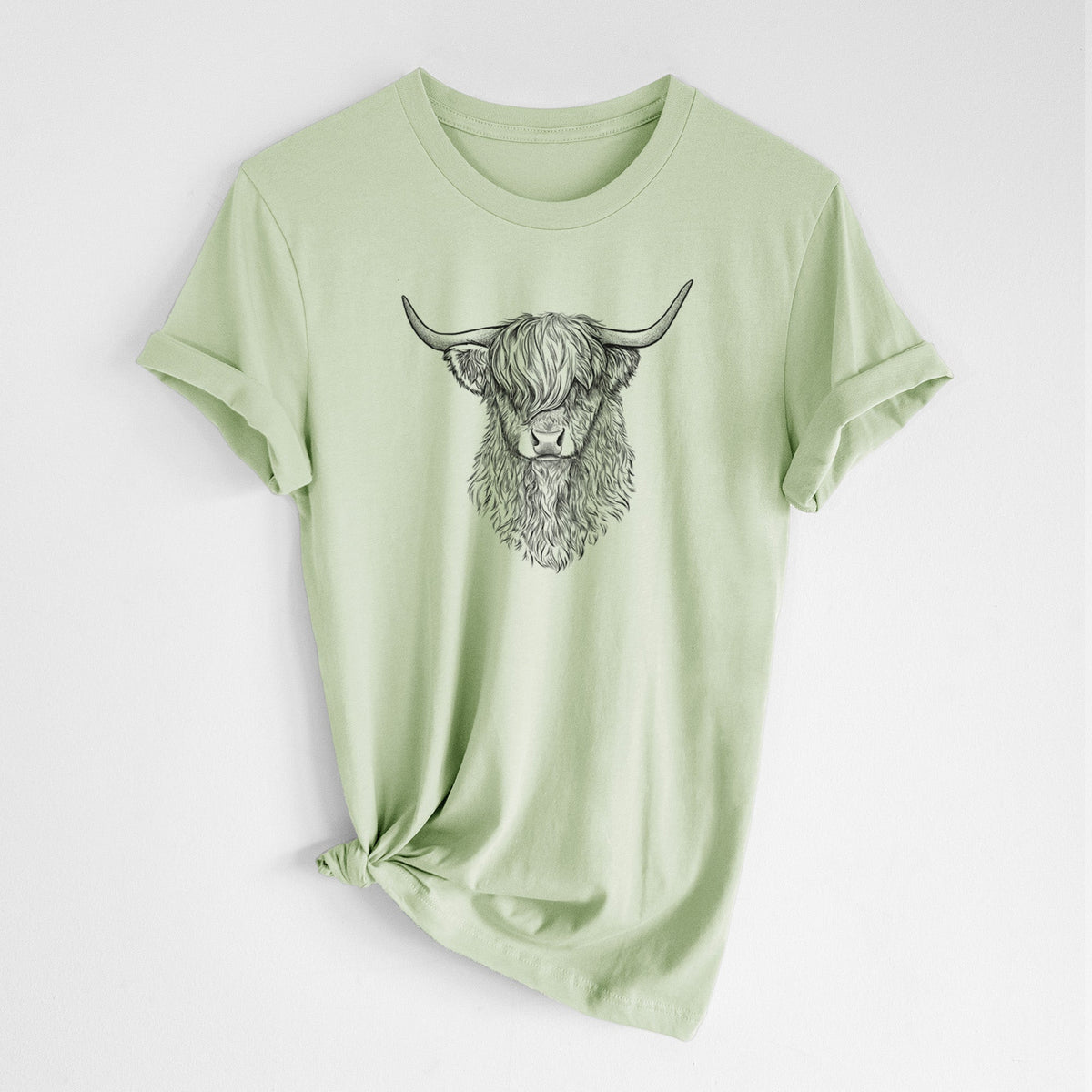 Scottish Highland Cow - Bos taurus taurus - Lightweight 100% Cotton Unisex Crewneck