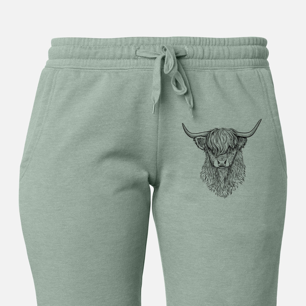 Scottish Highland Cow - Bos taurus taurus - Women's Cali Wave Jogger Sweatpants