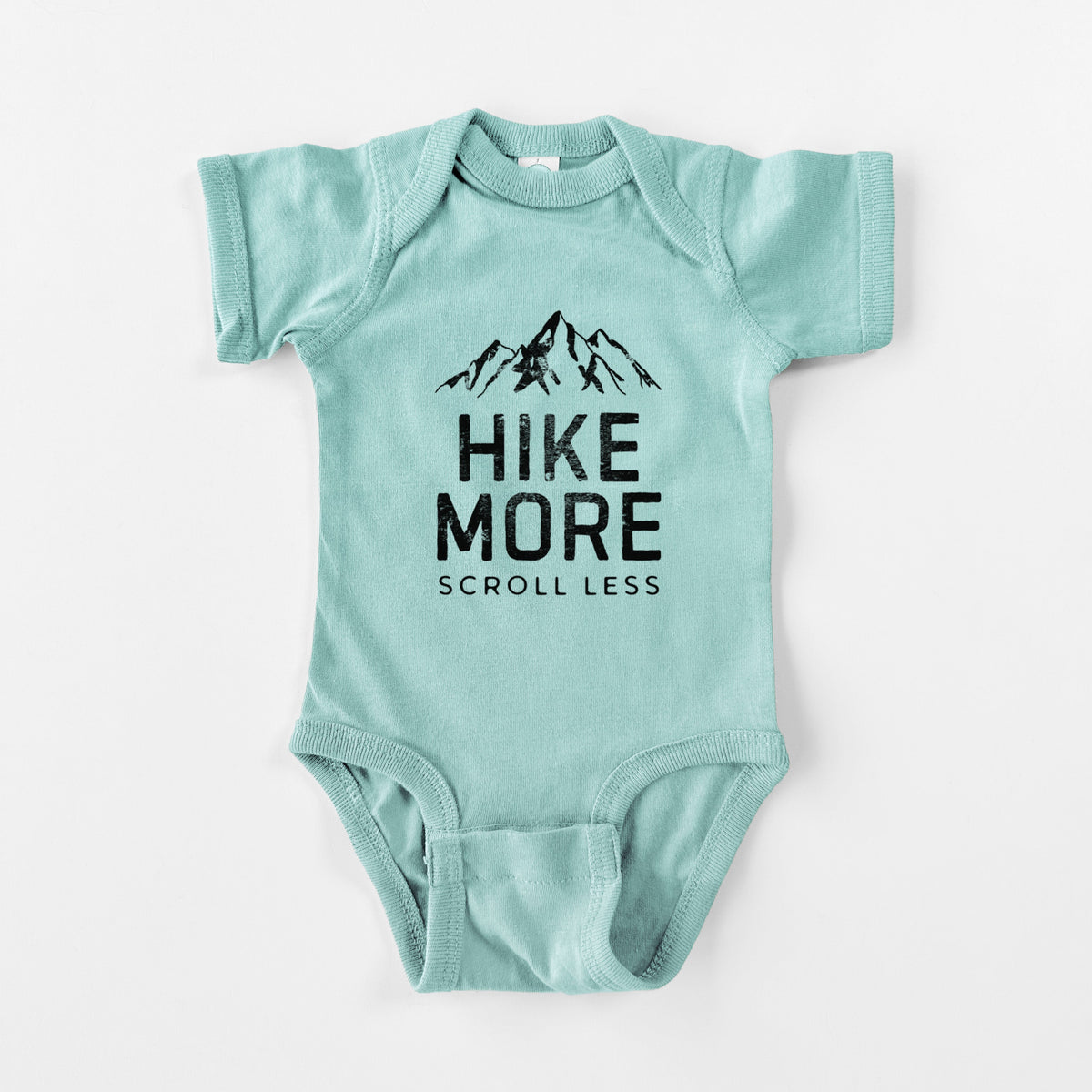 Hike More - Scroll Less - Baby Fine Jersey Bodysuit