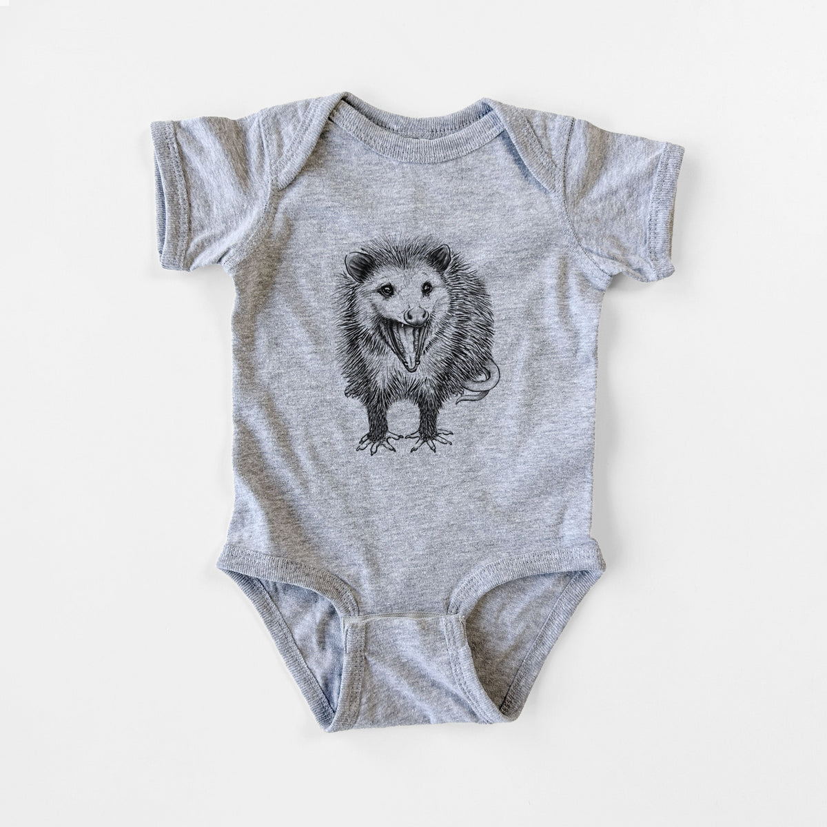 Hissing Opossum - Didelphidae - Baby Fine Jersey Bodysuit