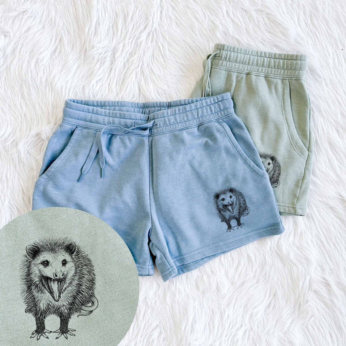 Hissing Opossum - Didelphidae - Women's Cali Wave Shorts