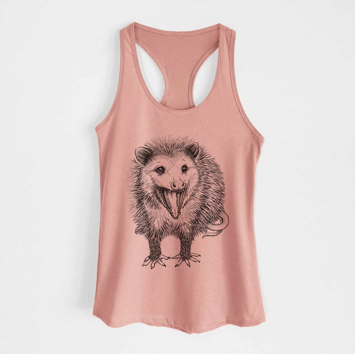 Hissing Opossum - Didelphidae - Women's Racerback Tanktop