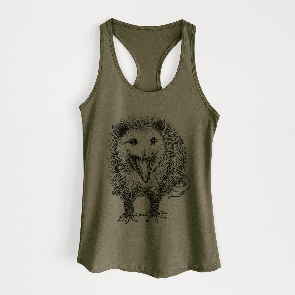 Hissing Opossum - Didelphidae - Women's Racerback Tanktop