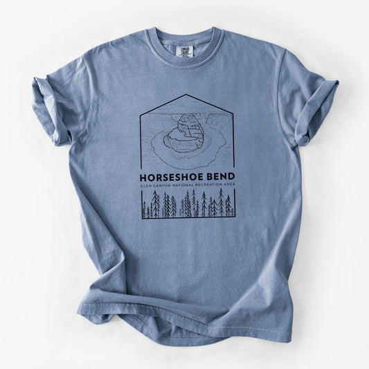 Horseshoe Bend - Glen Canyon National Recreation Area - Unisex Comfort Colors Garment-Dyed Heavyweight T-shirt