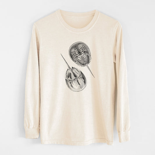 Atlantic Horseshoe Crab - Limulidae polyphemus - Unisex Comfort Colors 100% Cotton Long Sleeve