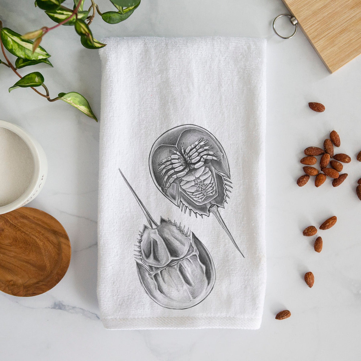 Atlantic Horseshoe Crab - Limulus polyphemus Premium Decorative Hand Towel
