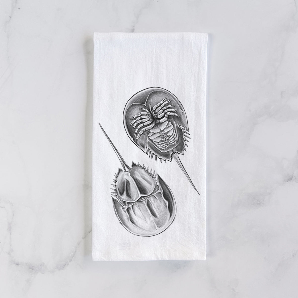 Atlantic Horseshoe Crab - Limulus polyphemus Tea Towel