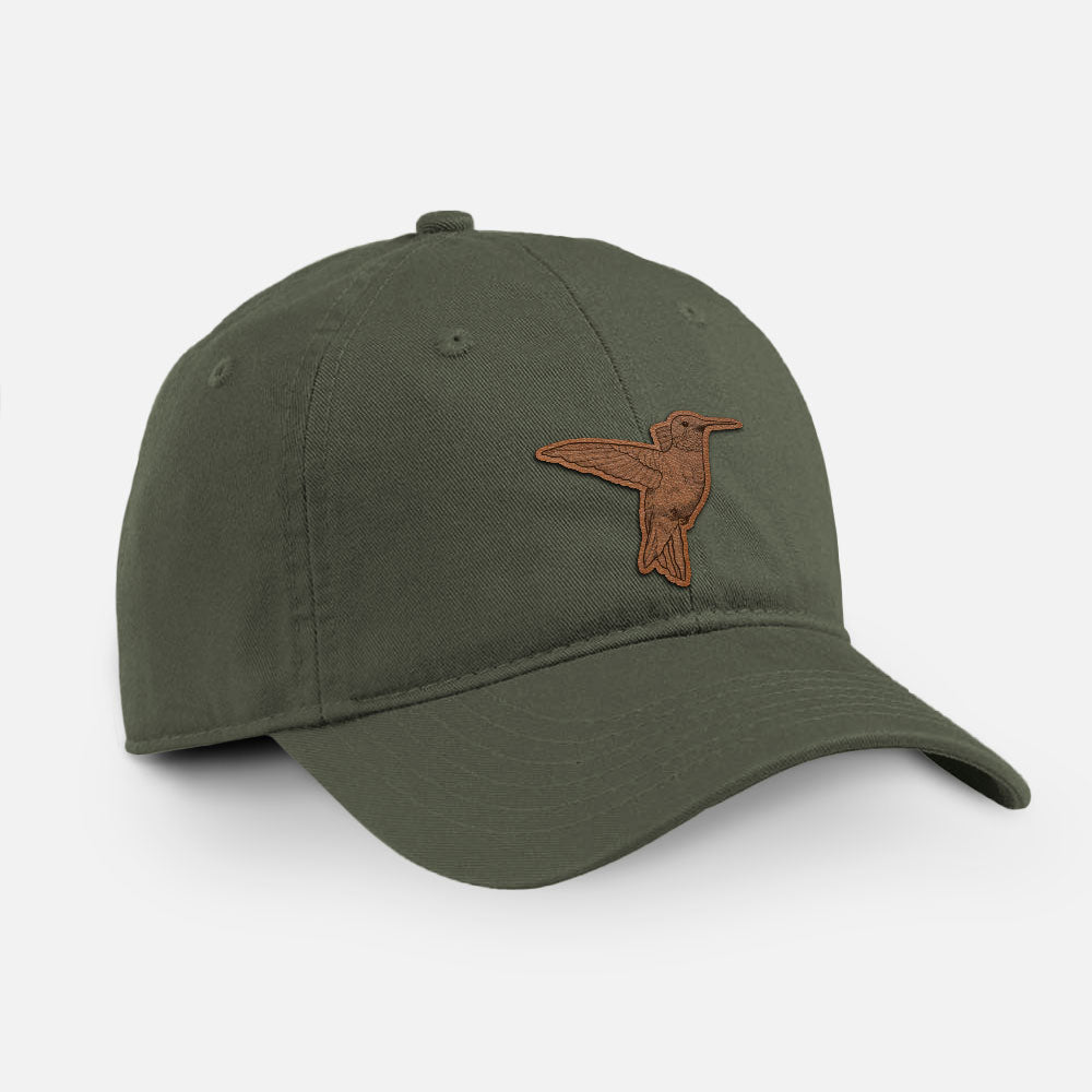 Ruby-throated Hummingbird - 100% Cotton Dad Hat