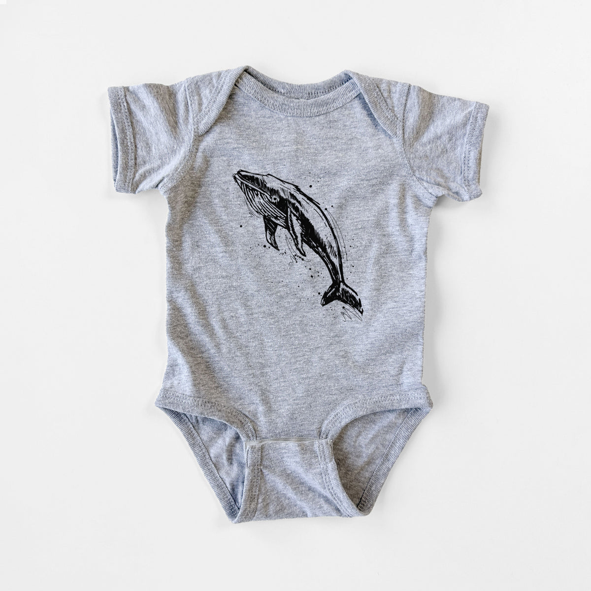Humpback Whale - Baby Fine Jersey Bodysuit