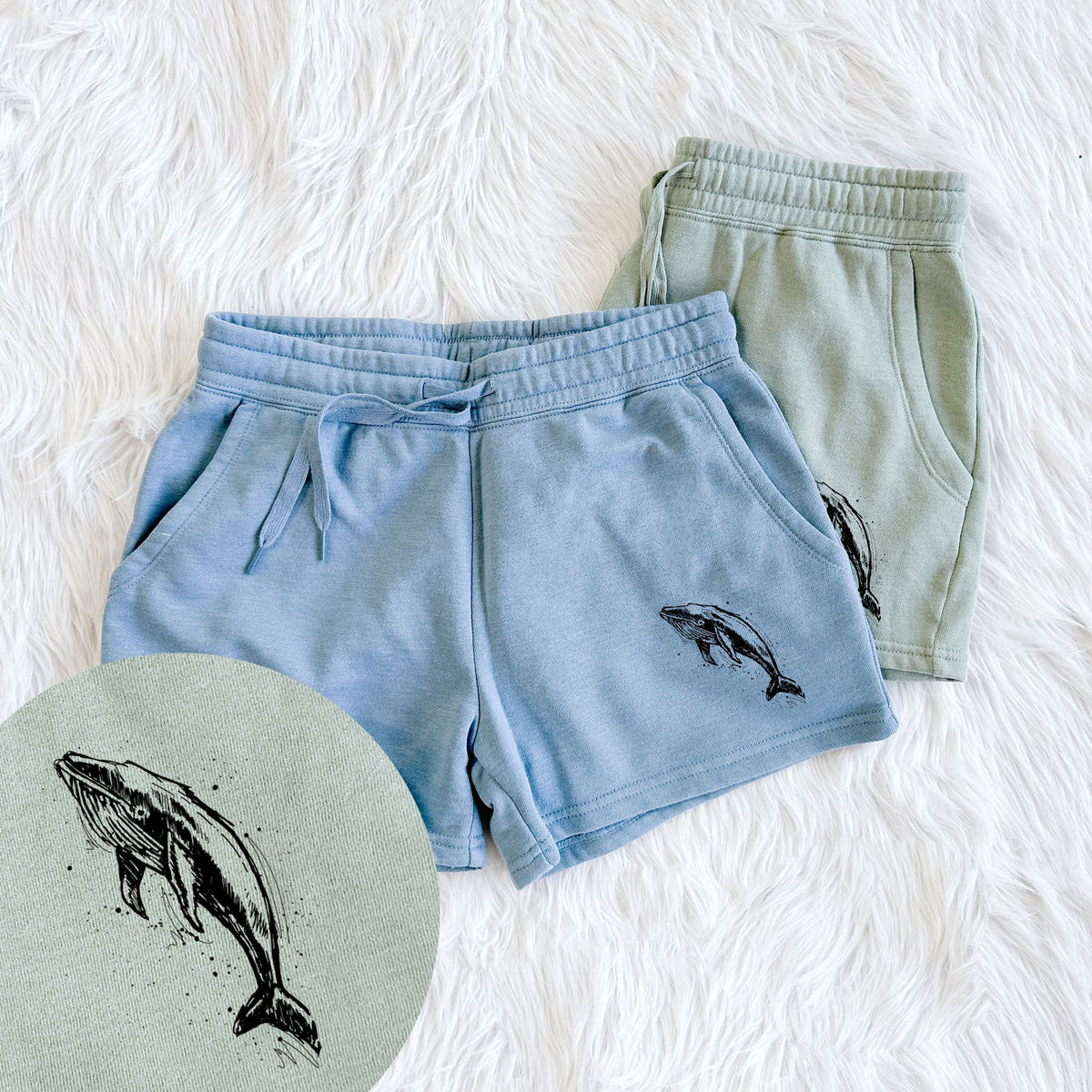 Humpback Whale - Women's Cali Wave Shorts