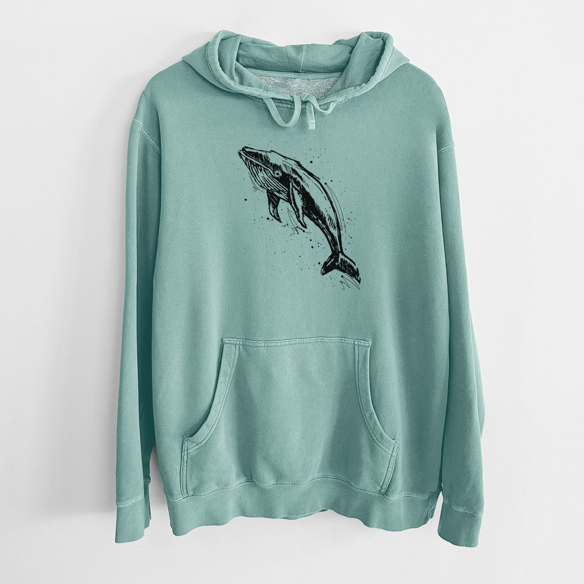 Humpback Whale - Unisex Pigment Dyed Hoodie