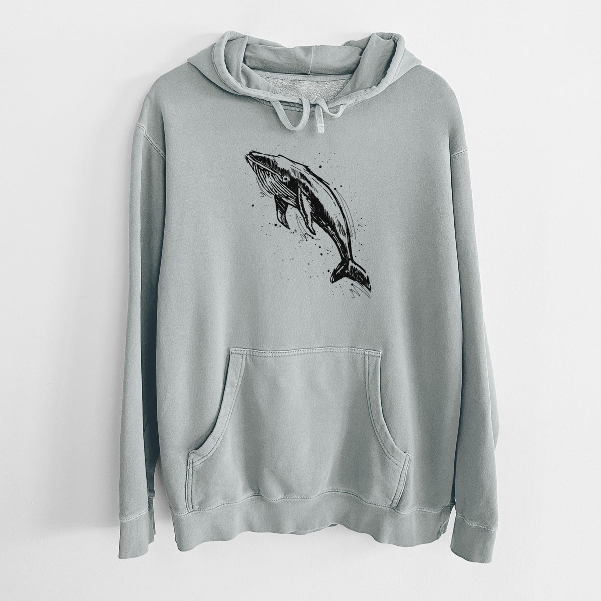 Humpback Whale - Unisex Pigment Dyed Hoodie