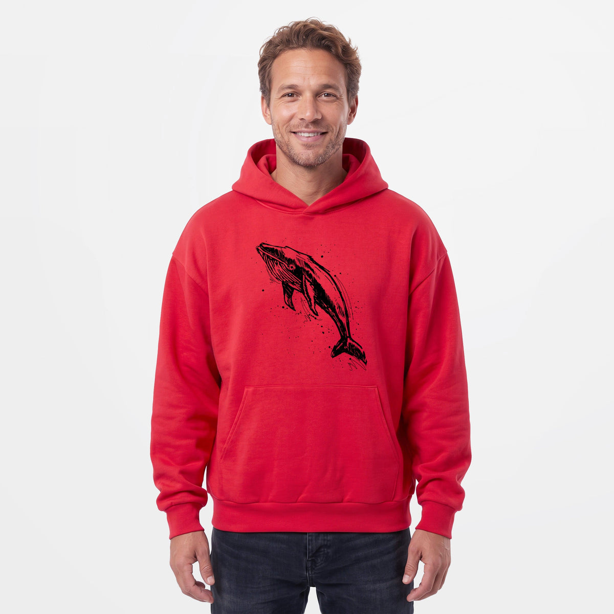 Humpback Whale  - Statement Midweight Hoodie