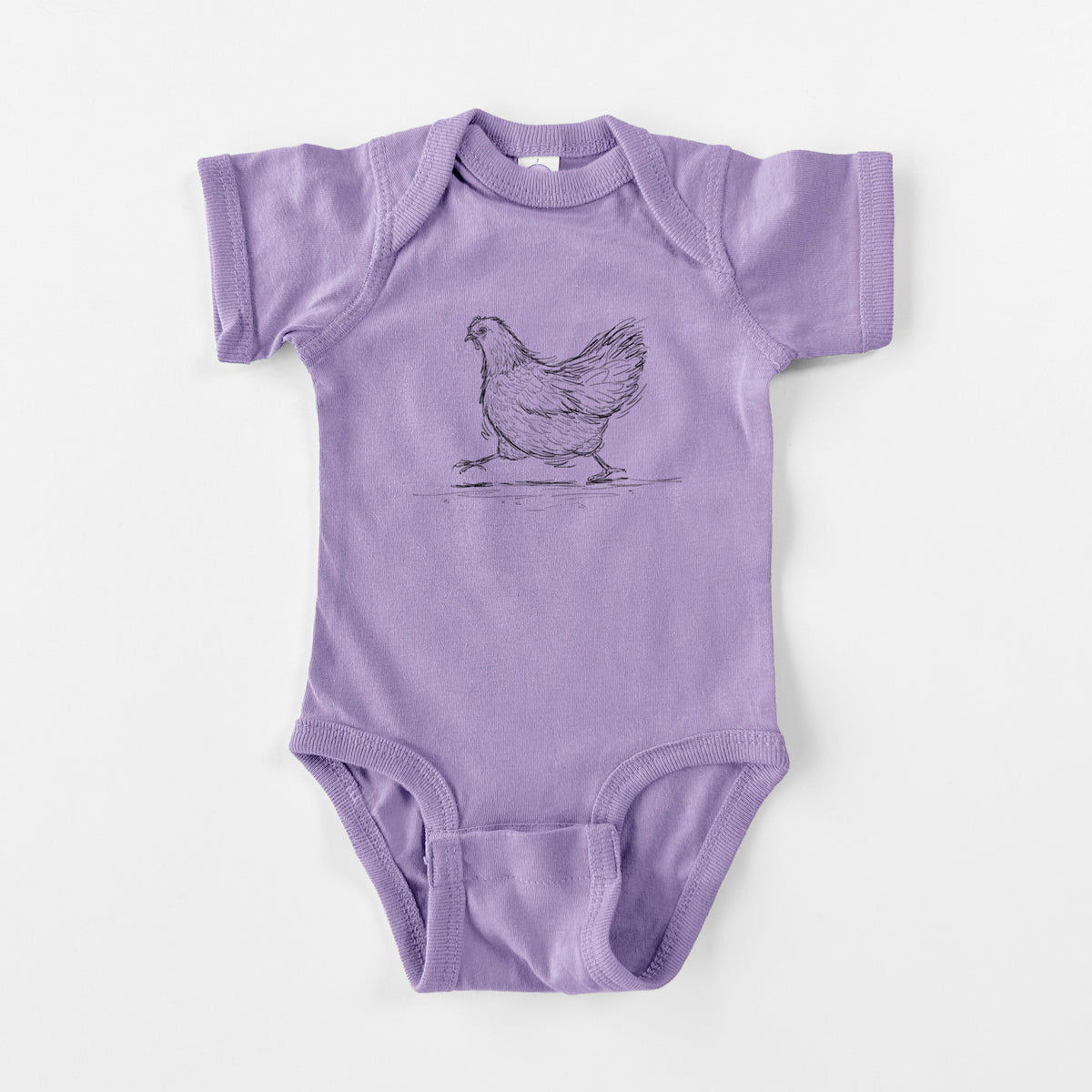 Hurried Hen - Orpington Chicken - Baby Fine Jersey Bodysuit