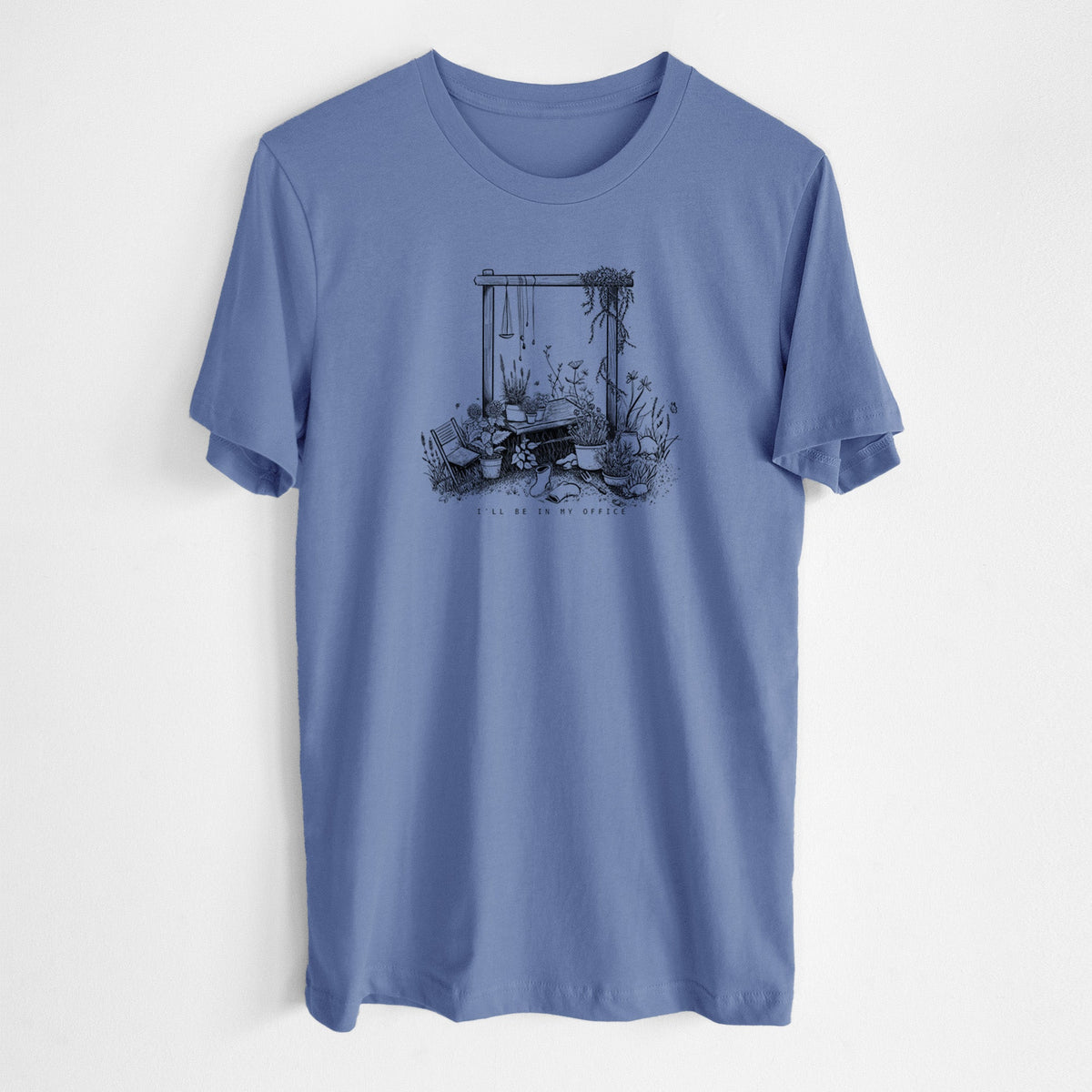 I'll Be In My Office — Garden - Lightweight 100% Cotton Unisex Crewneck