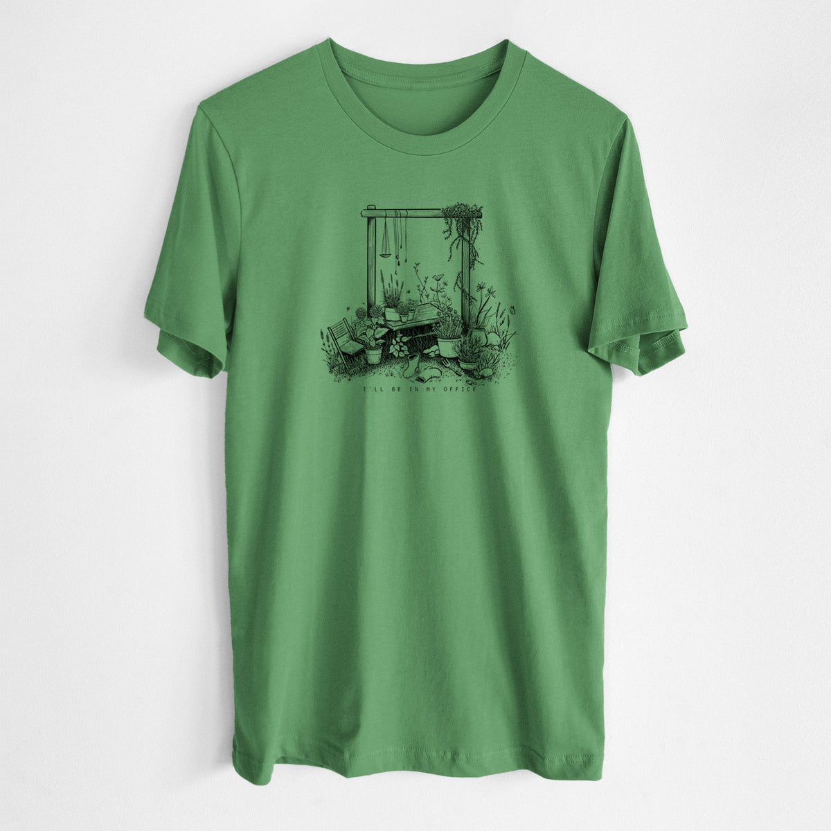 I'll Be In My Office — Garden - Lightweight 100% Cotton Unisex Crewneck