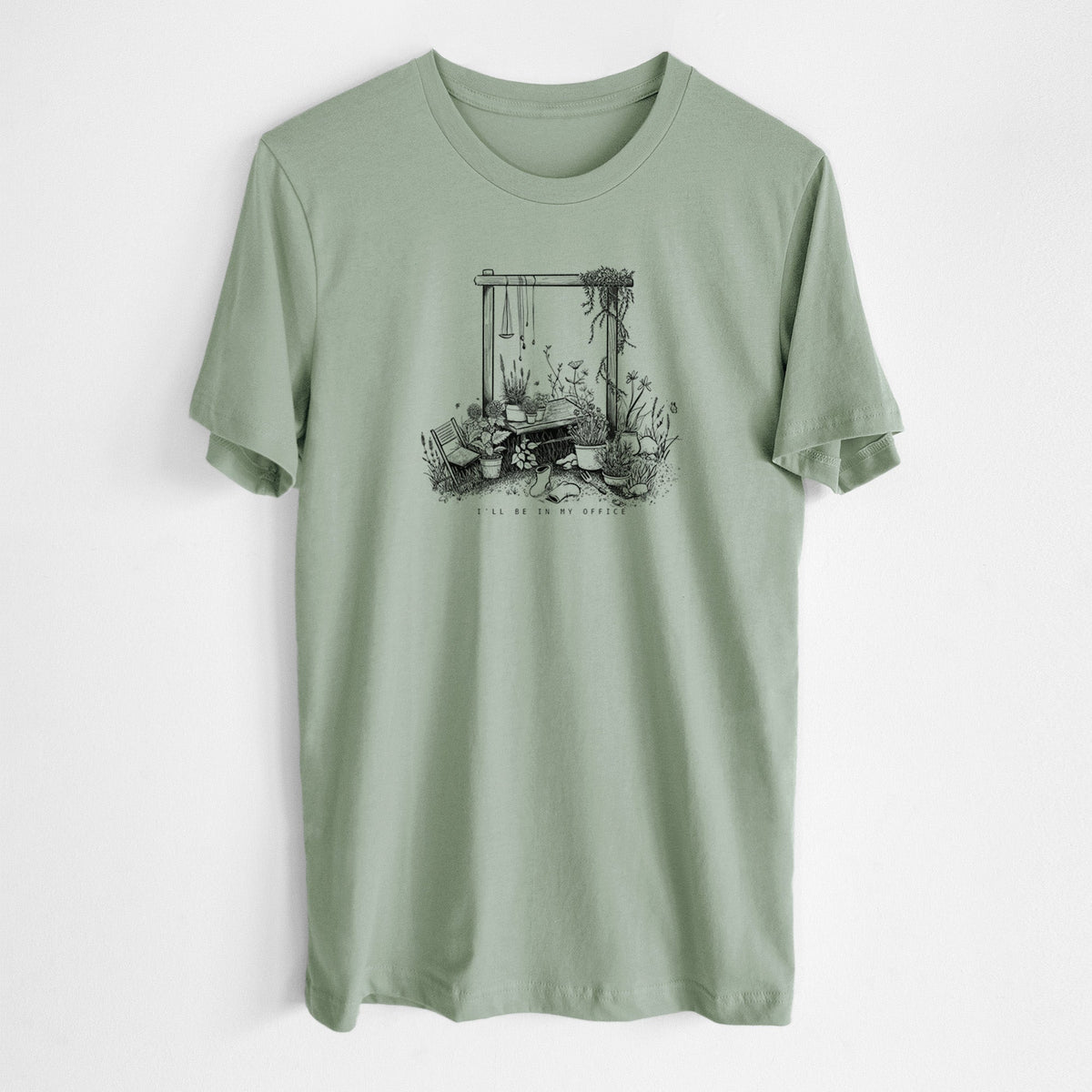 I'll Be In My Office — Garden - Lightweight 100% Cotton Unisex Crewneck