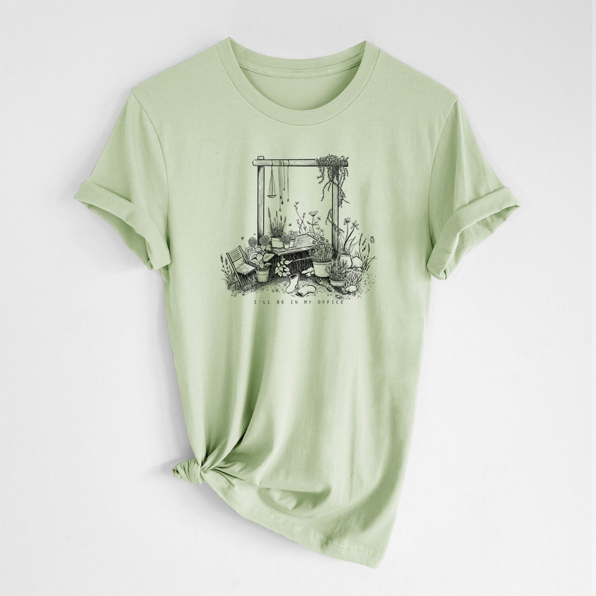 I'll Be In My Office — Garden - Lightweight 100% Cotton Unisex Crewneck