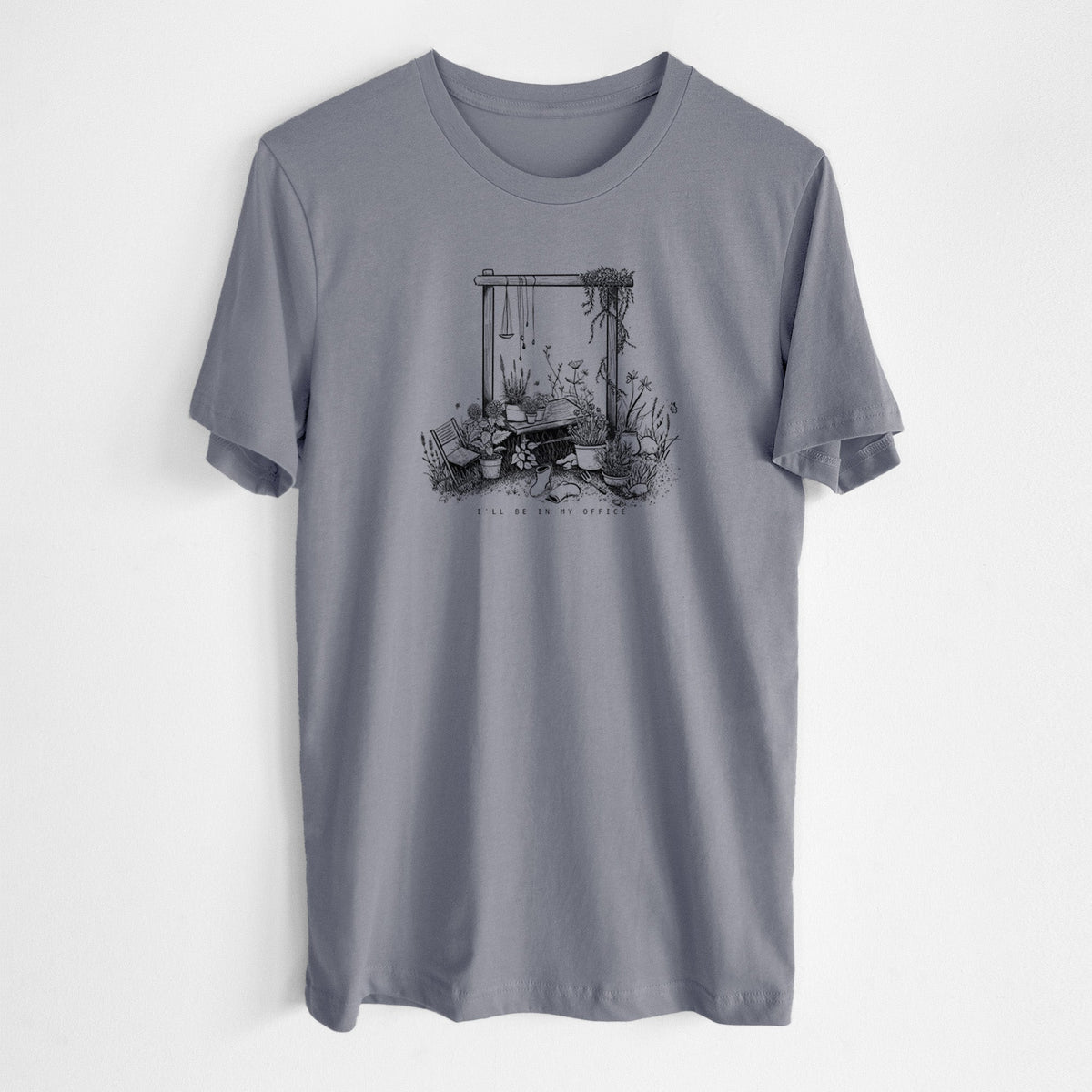 I'll Be In My Office — Garden - Lightweight 100% Cotton Unisex Crewneck
