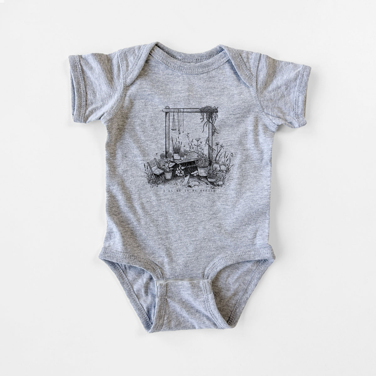 I'll Be In My Office — Garden - Baby Fine Jersey Bodysuit