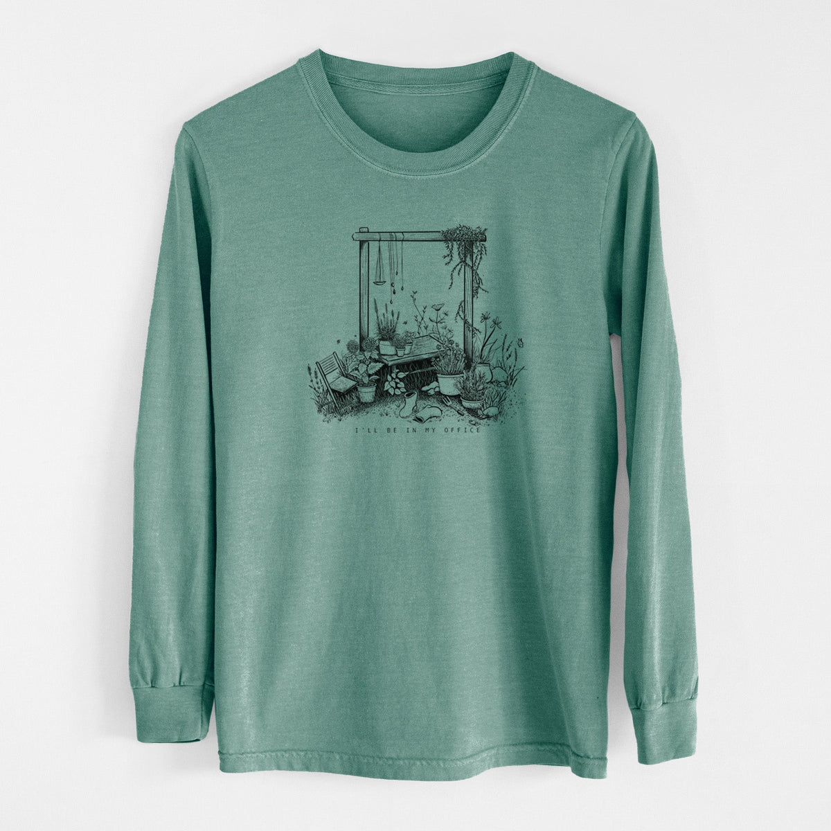 I'll Be In My Office — Garden - Unisex Comfort Colors 100% Cotton Long Sleeve
