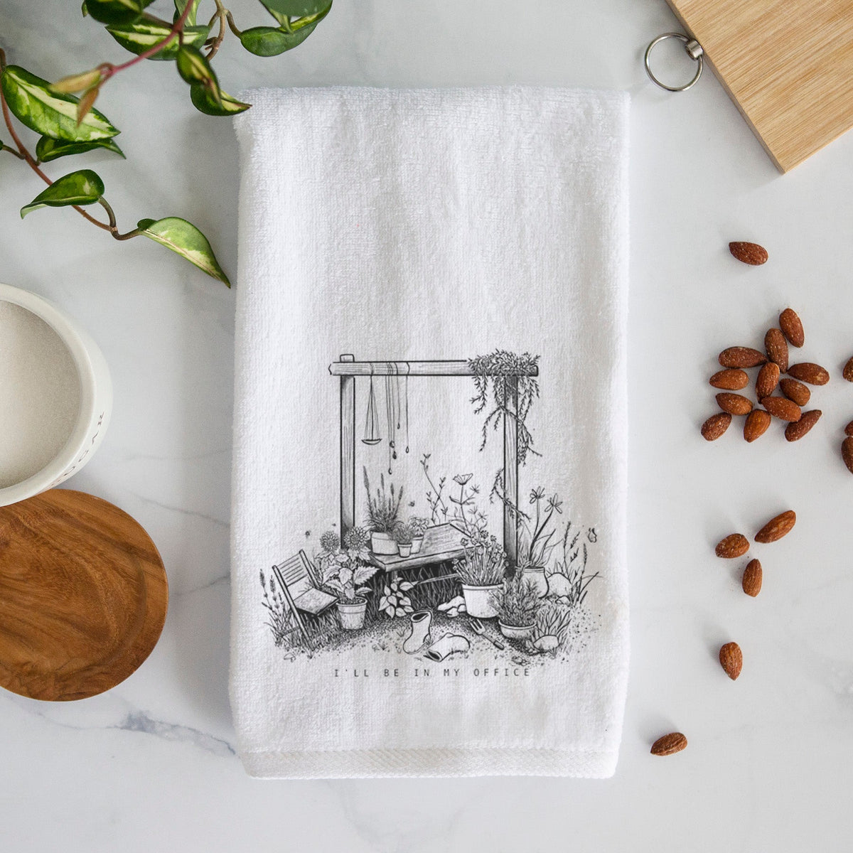 I'll Be In My Office — Garden Premium Decorative Hand Towel