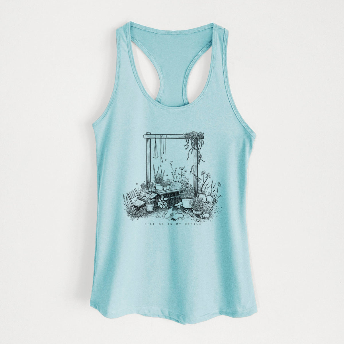 I'll Be In My Office — Garden - Women's Racerback Tanktop