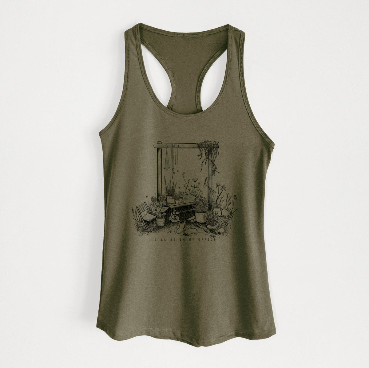 I'll Be In My Office — Garden - Women's Racerback Tanktop
