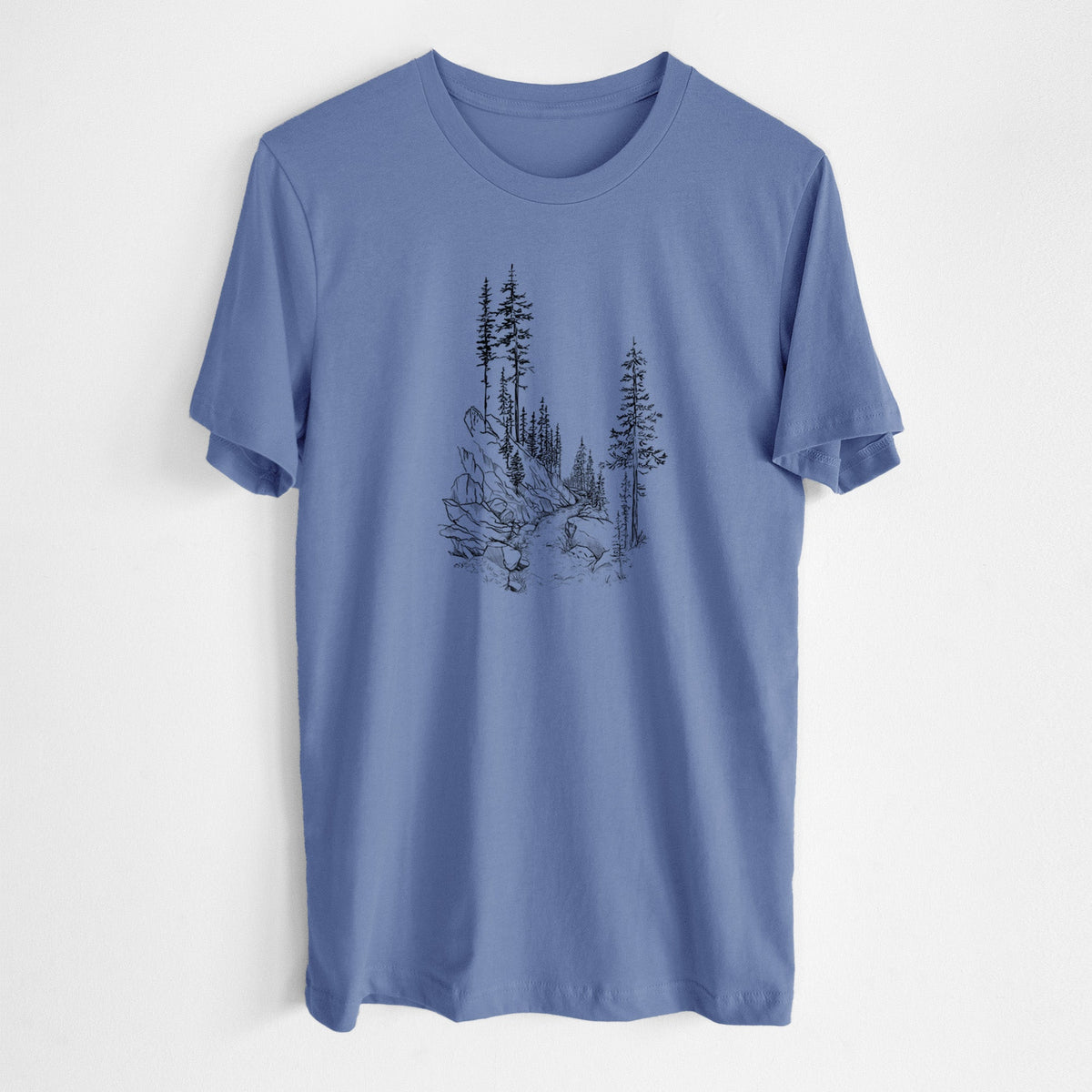 Into the Woods - Hiking - Lightweight 100% Cotton Unisex Crewneck
