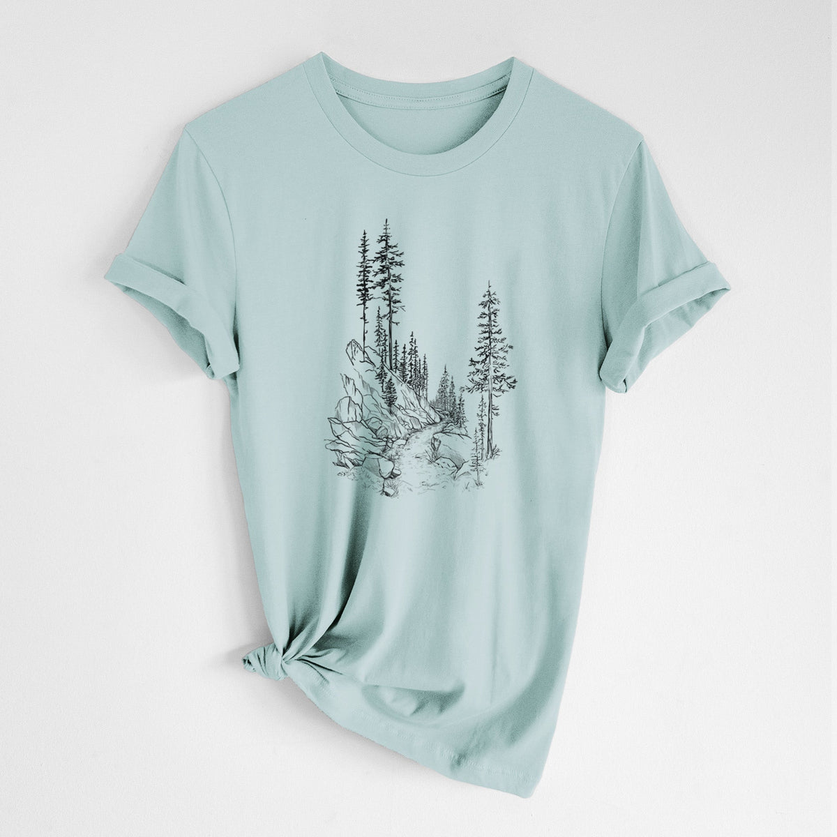 Into the Woods - Hiking - Lightweight 100% Cotton Unisex Crewneck