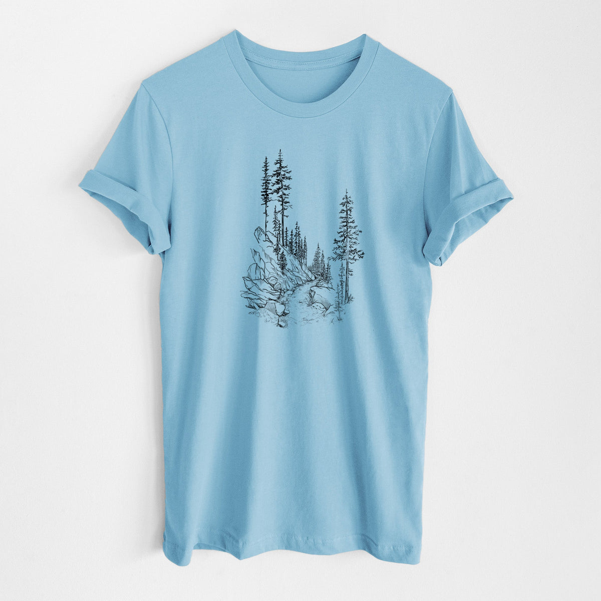 Into the Woods - Hiking - Lightweight 100% Cotton Unisex Crewneck